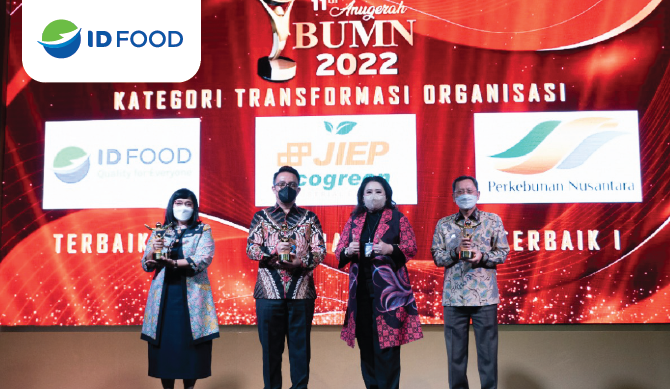 ID FOOD Raih Anugerah BUMN 2022 Kategori Transformasi Organisasi
