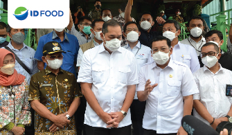 Jaga Ketersediaan Pangan, ID FOOD bersama kementerian perdagangan Ke Pasar Anyar Kota Tangerang
