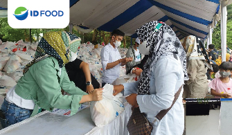Holding Pangan ID FOOD Group Pasok Kebutuhan Sembako Pangan Kegiatan Pasar Murah dan Festival UMKM BUMN di Banten