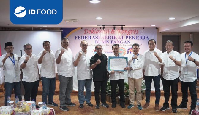 ID FOOD DUKUNG FEDERASI SERIKAT PEKERJA BUMN PANGAN INDONESIA