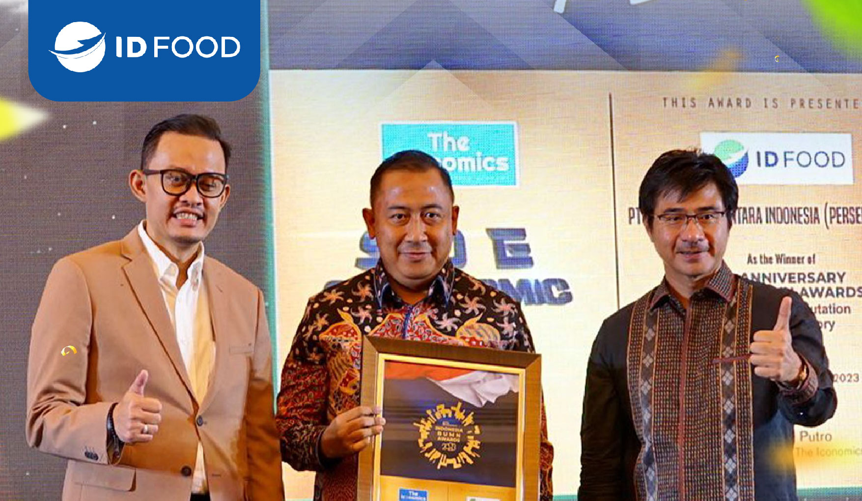 5th Anniversary Indonesia BUMN Awards 2023, ID FOOD Raih Best Social Reputation