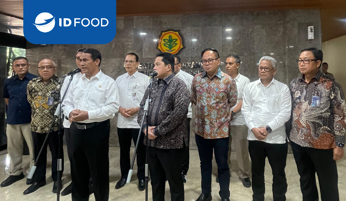 ID FOOD bersama Manteri BUMN dan Menteri Pertanian Bahas Kolaborasi Penguatan Pangan Nasional